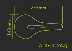 DDK 3735 Race Comfort MTB Saddle