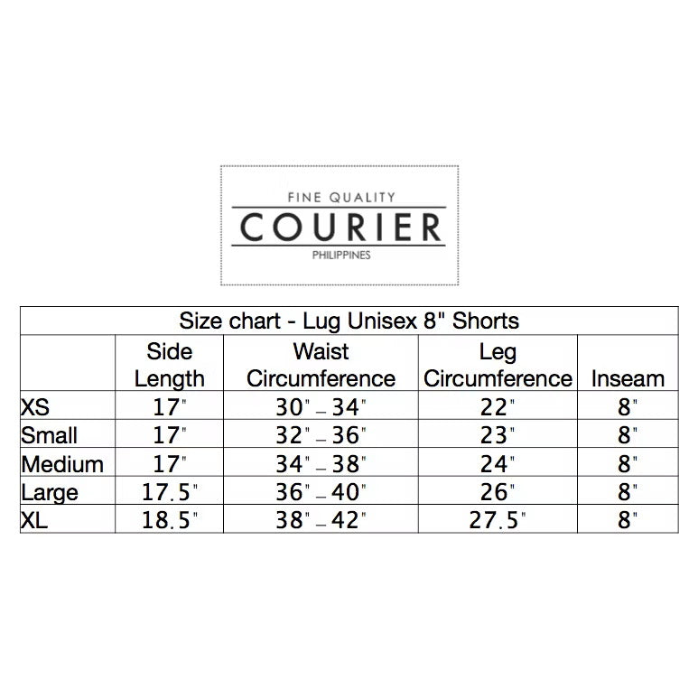Courier PH Lug 8” Shorts (Unisex)