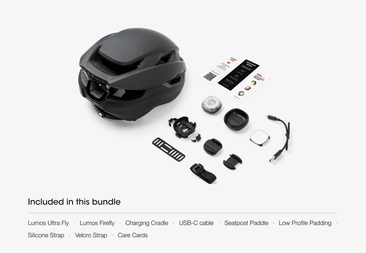 Lumos Ultra Fly helmet + Firefly light Bundle (MIPS)