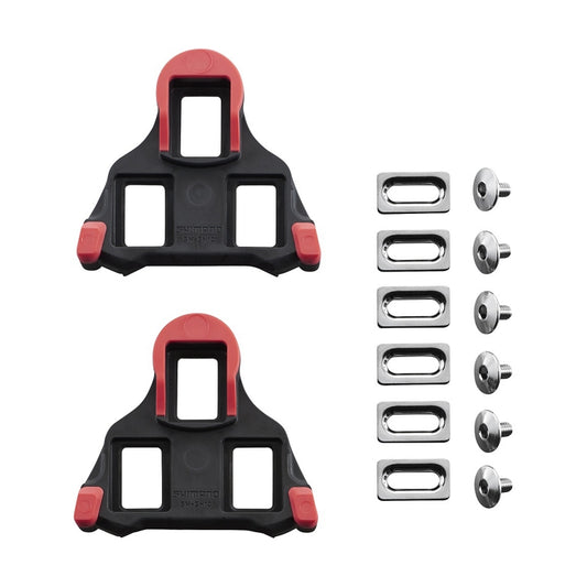 Shimano SM-SH10 SPD-SL Fixed Type Road Cleats (Red)