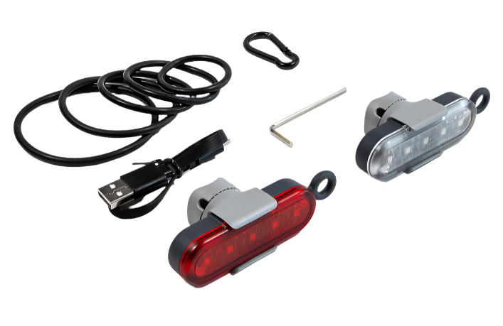 REELIGHT Stadium - Black - Rechargeable Bike Light Set