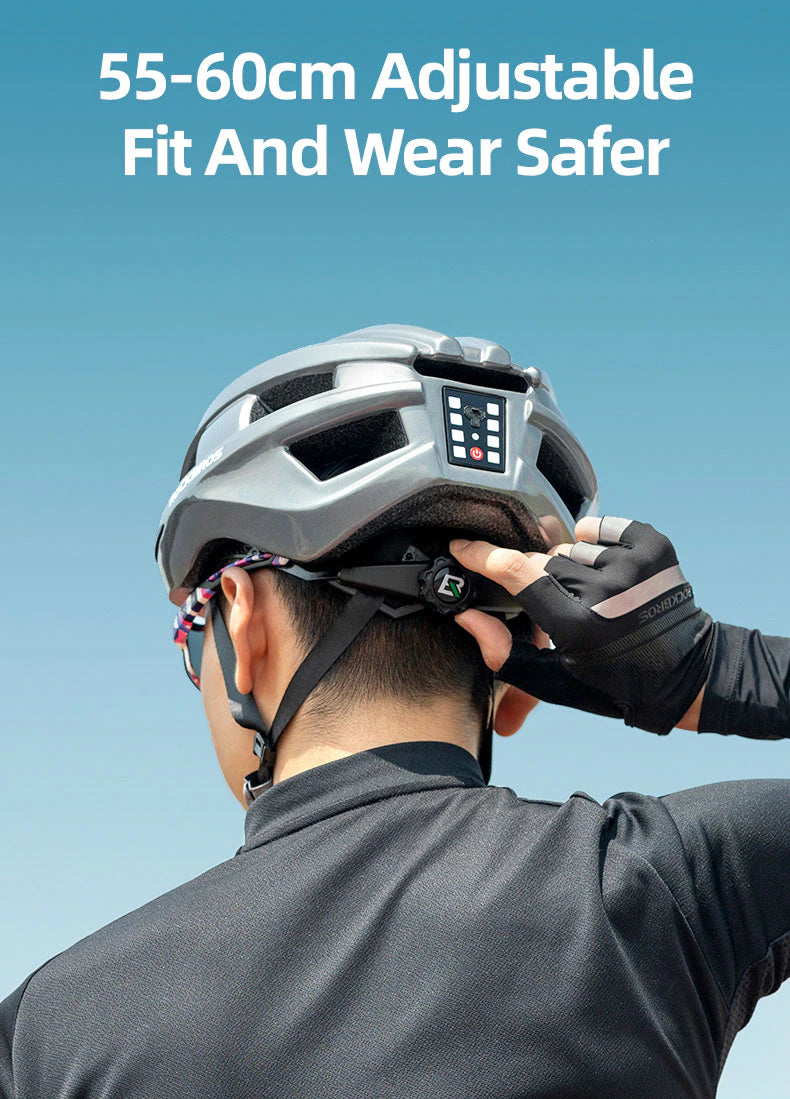 RockBros Road Ultralight Helmet with Integrated Rear Light