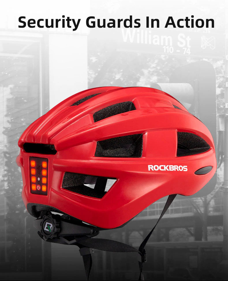 RockBros Road Ultralight Helmet with Integrated Rear Light
