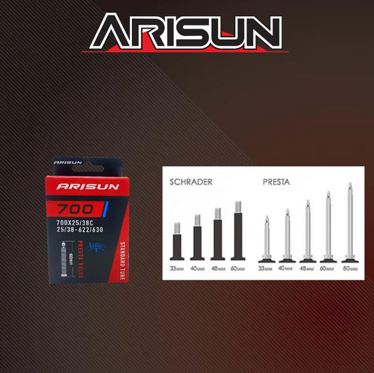ARISUN Tube 700x25/38C F/V 60mm