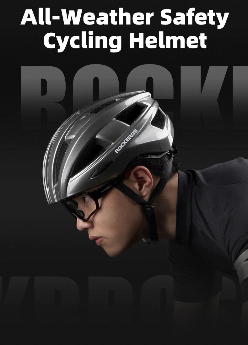 RockBros Road Ultralight Helmet with Integrated Rear Light