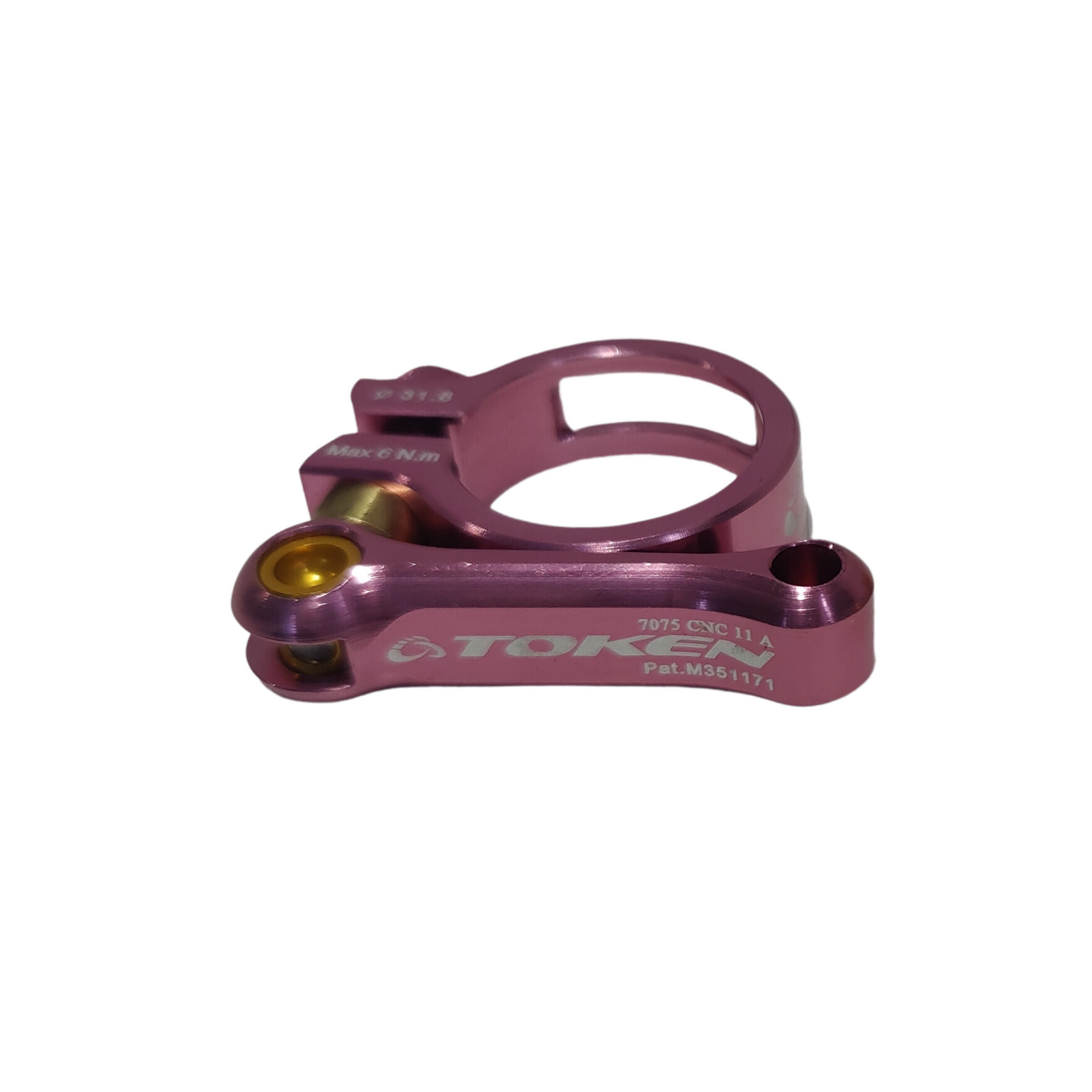 Token Pyro QR Seat Clamp w/ Titanium Bolt