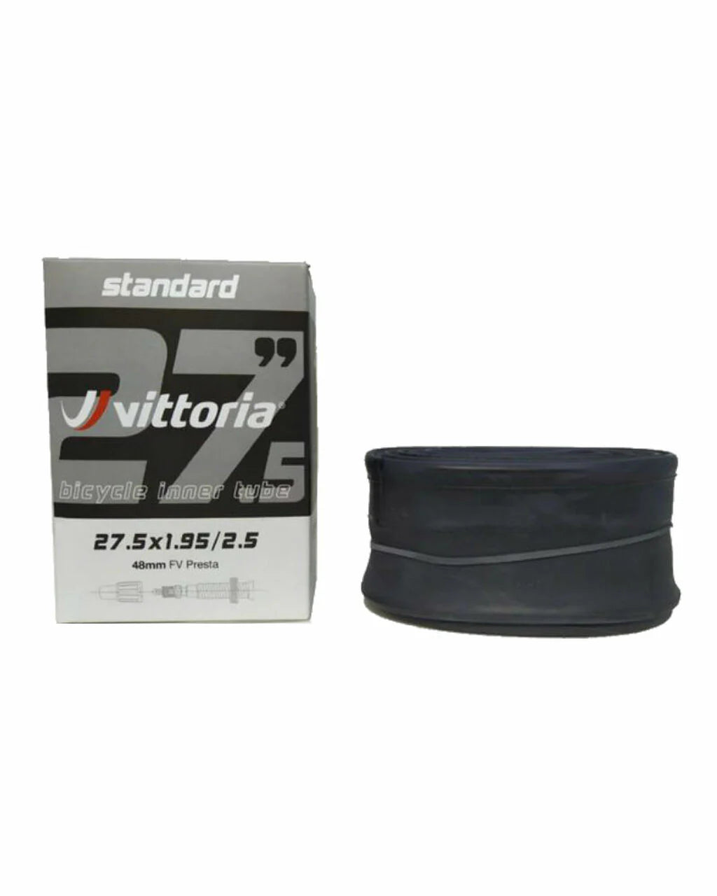 Vittoria Standard Butyl Inner Tube - 27.5 x 1.95/2.50in Presta Valve (FV)