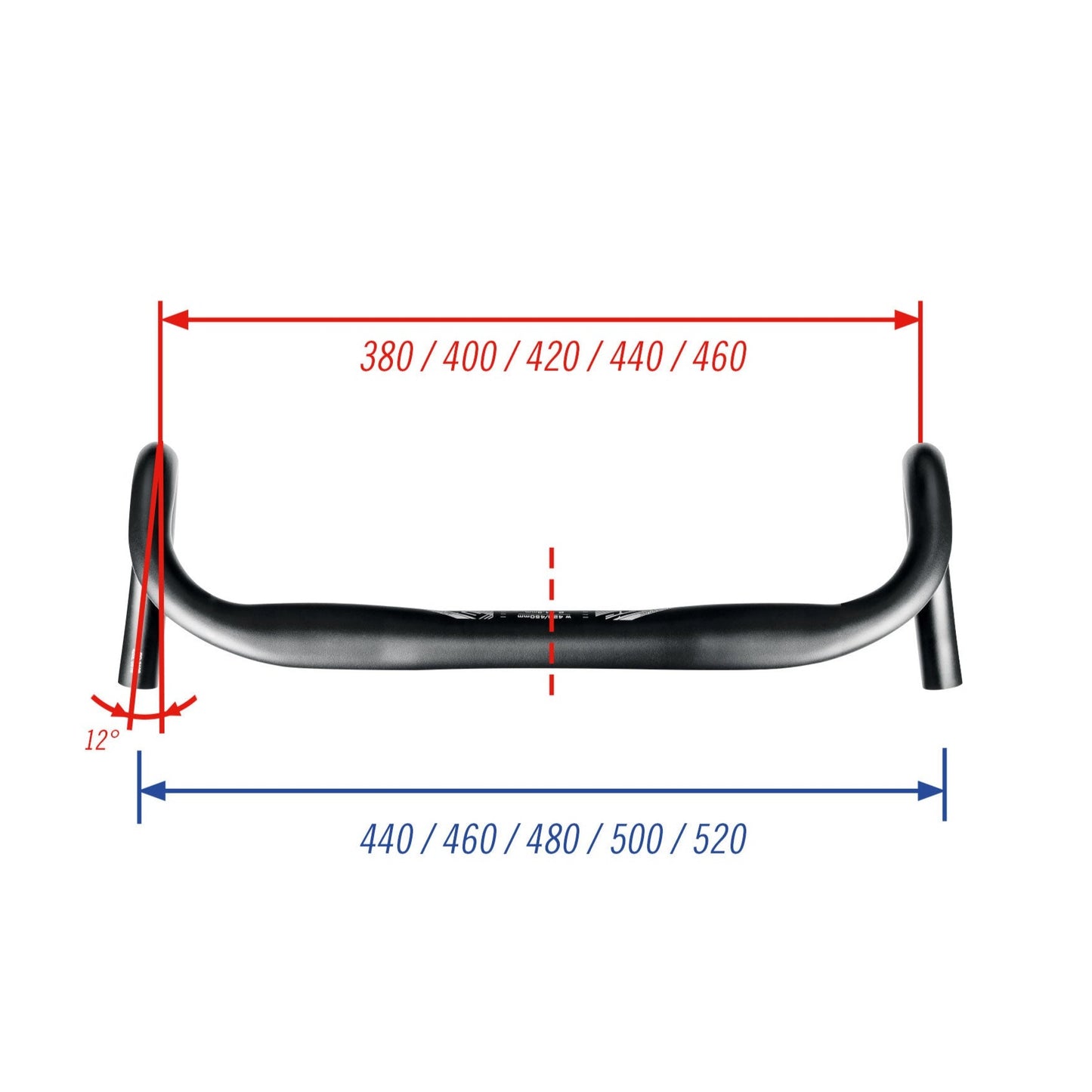 FSA Adventure Compact Alloy Handlebar - 12 Degree Flare