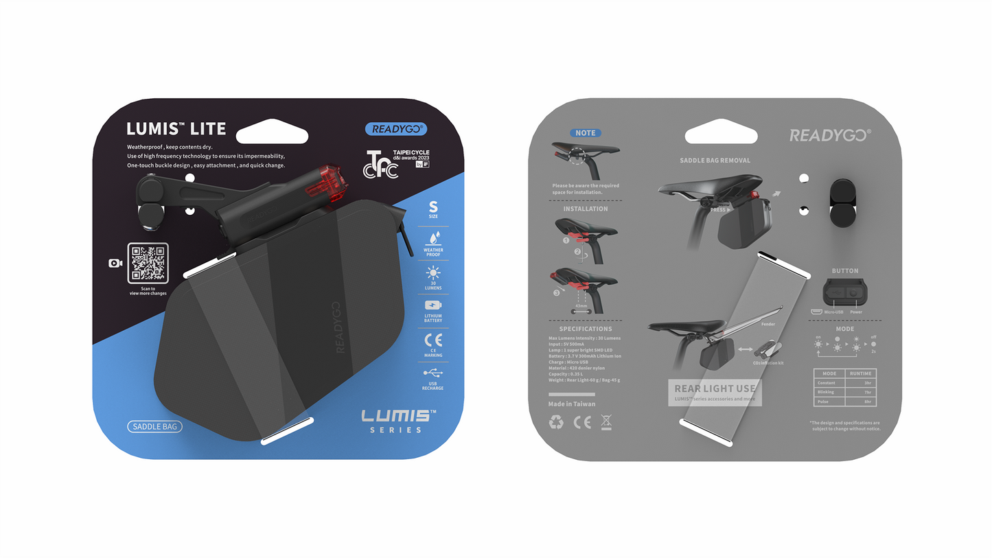 ReadyGo LUMIS Lite Saddle Bag w/ Light