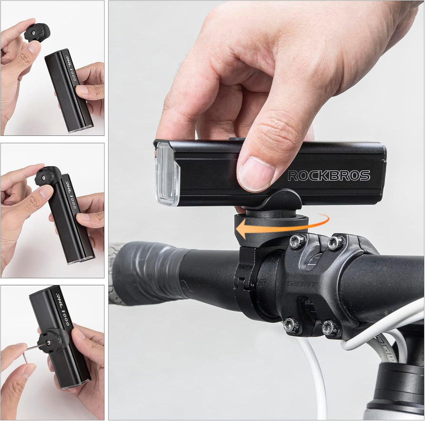 RockBros RHL Front Light 1000 Lumen