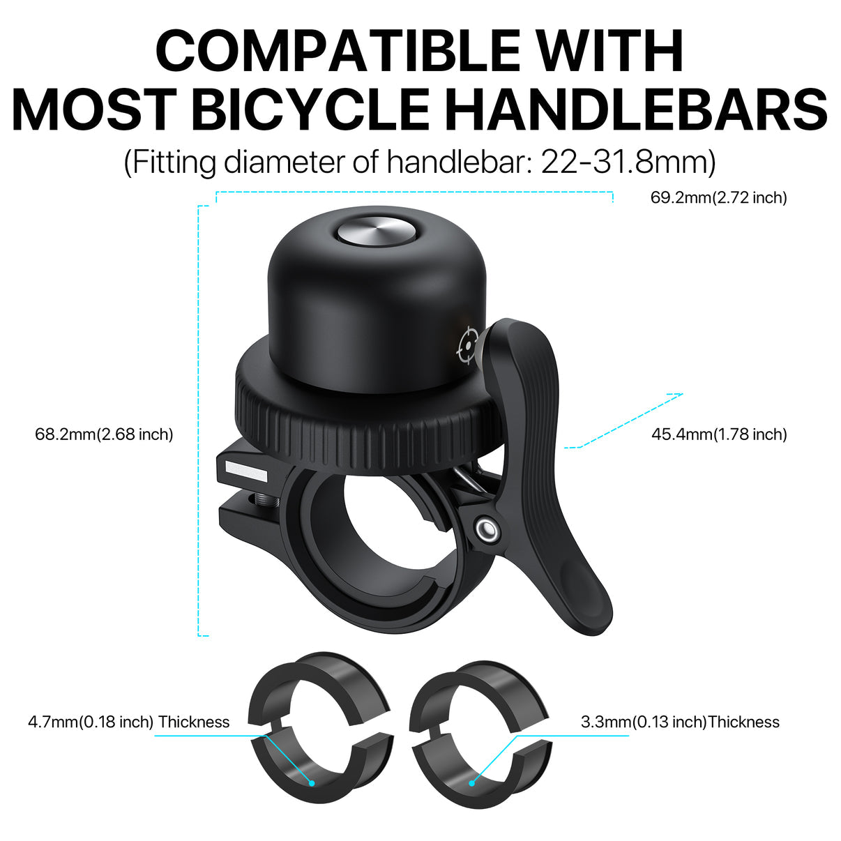 MiLi MiTag Bike Bell (Apply Find My integrated)