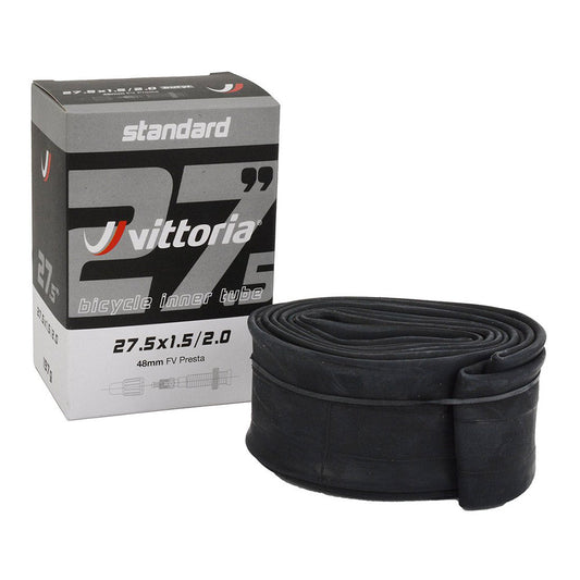Vittoria Standard Butyl Inner Tube 27.5 x 1.5 to 2.0in w/ 48mm Presta Valve (FV)