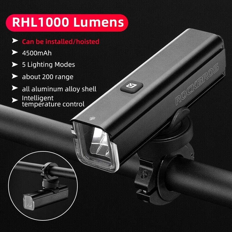 RockBros RHL Front Light 1000 Lumen