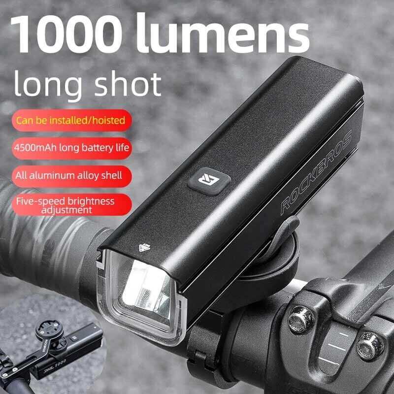 RockBros RHL Front Light 1000 Lumen