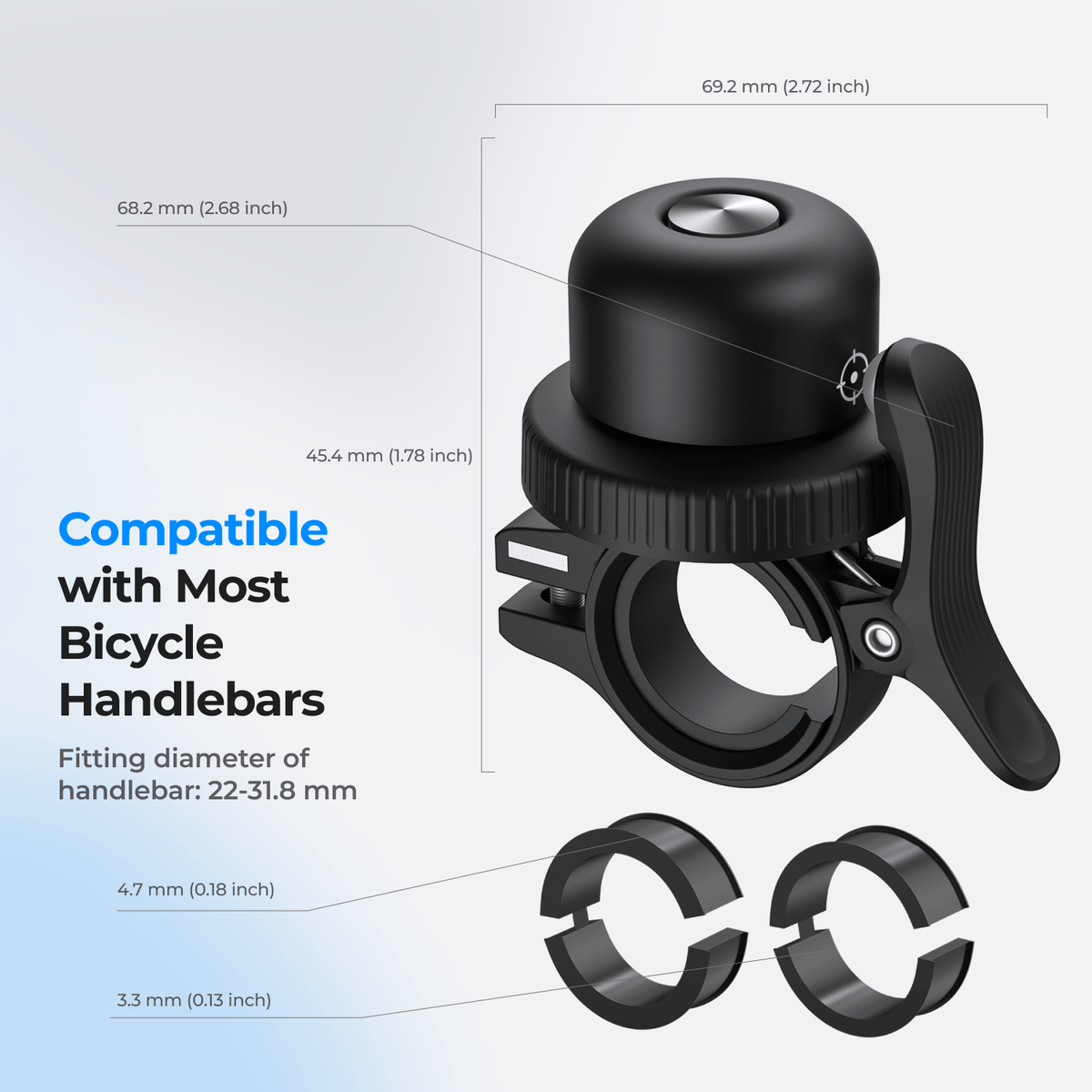 MiLi MiTag Bike Bell (Apply Find My integrated)