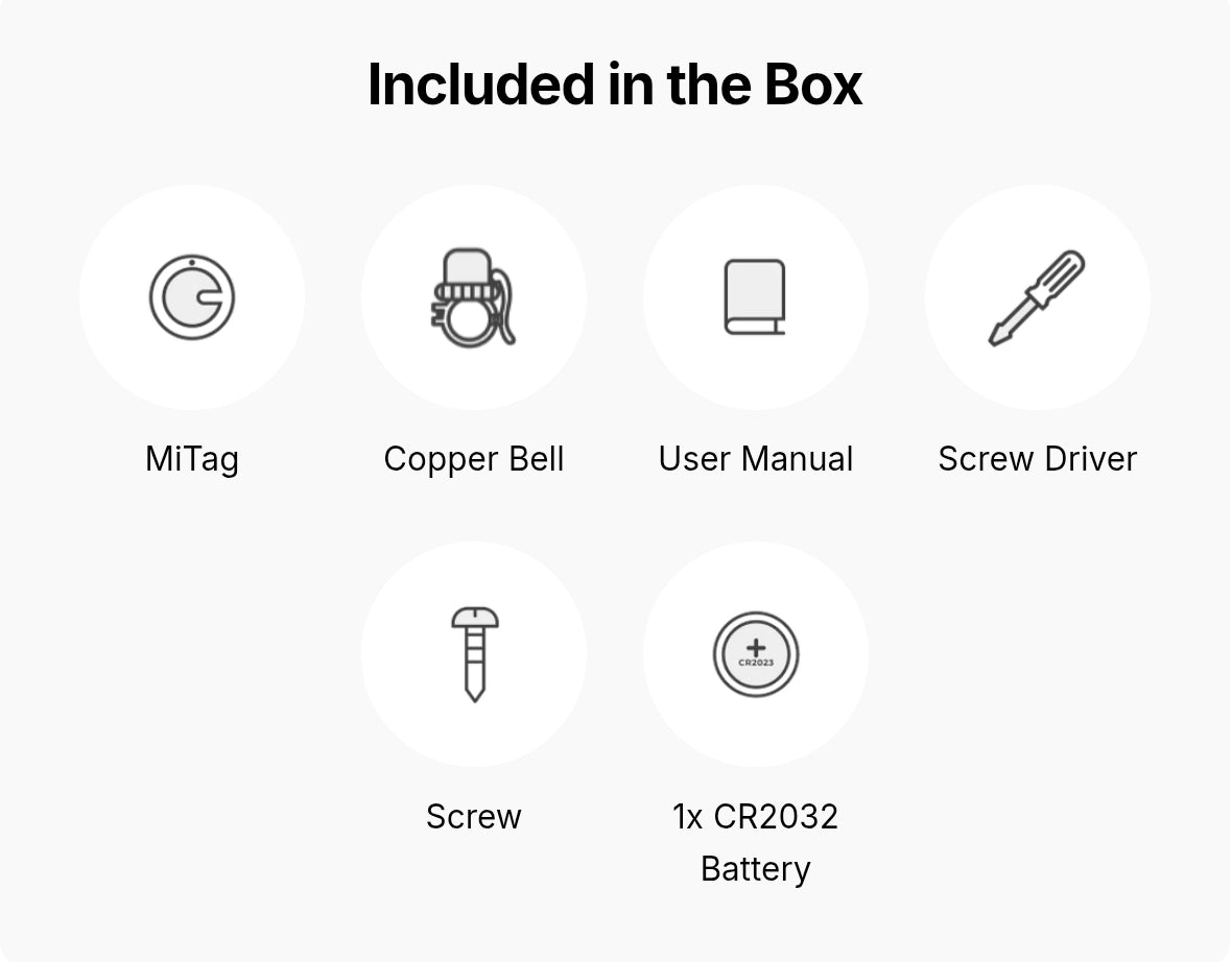 MiLi MiTag Bike Bell (Apply Find My integrated)
