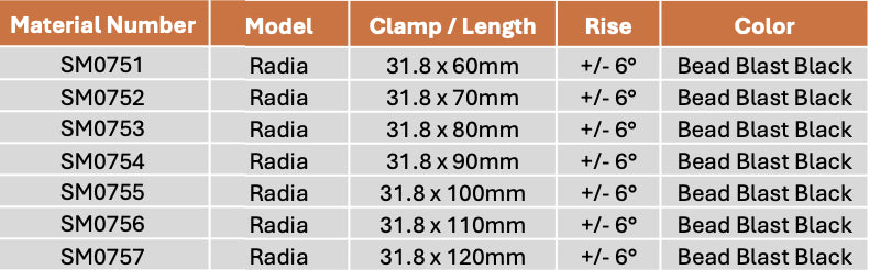 Teravail Radia Stem (Gravel / Road)