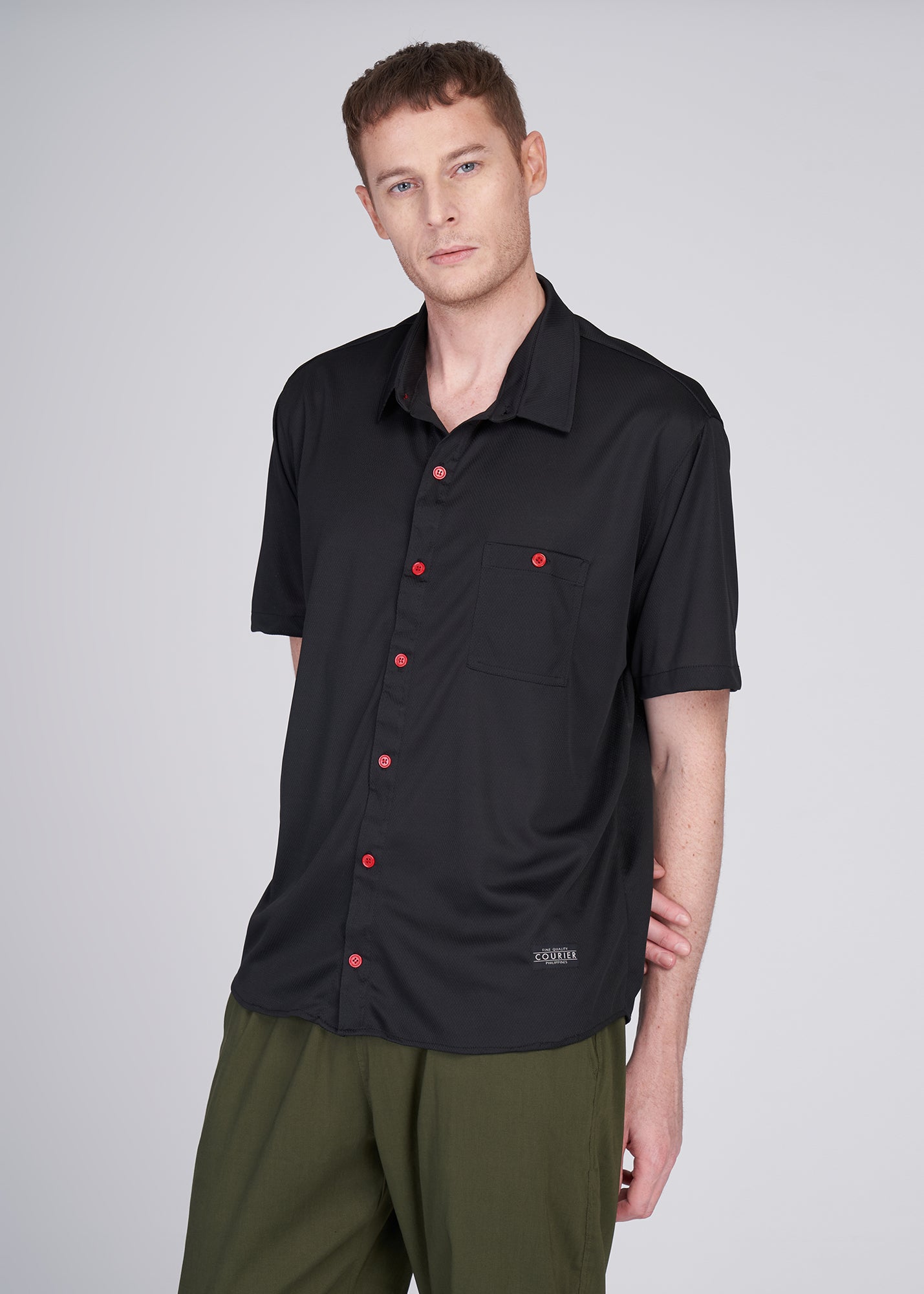 Courier PH Men's Button Down Sports Jersey