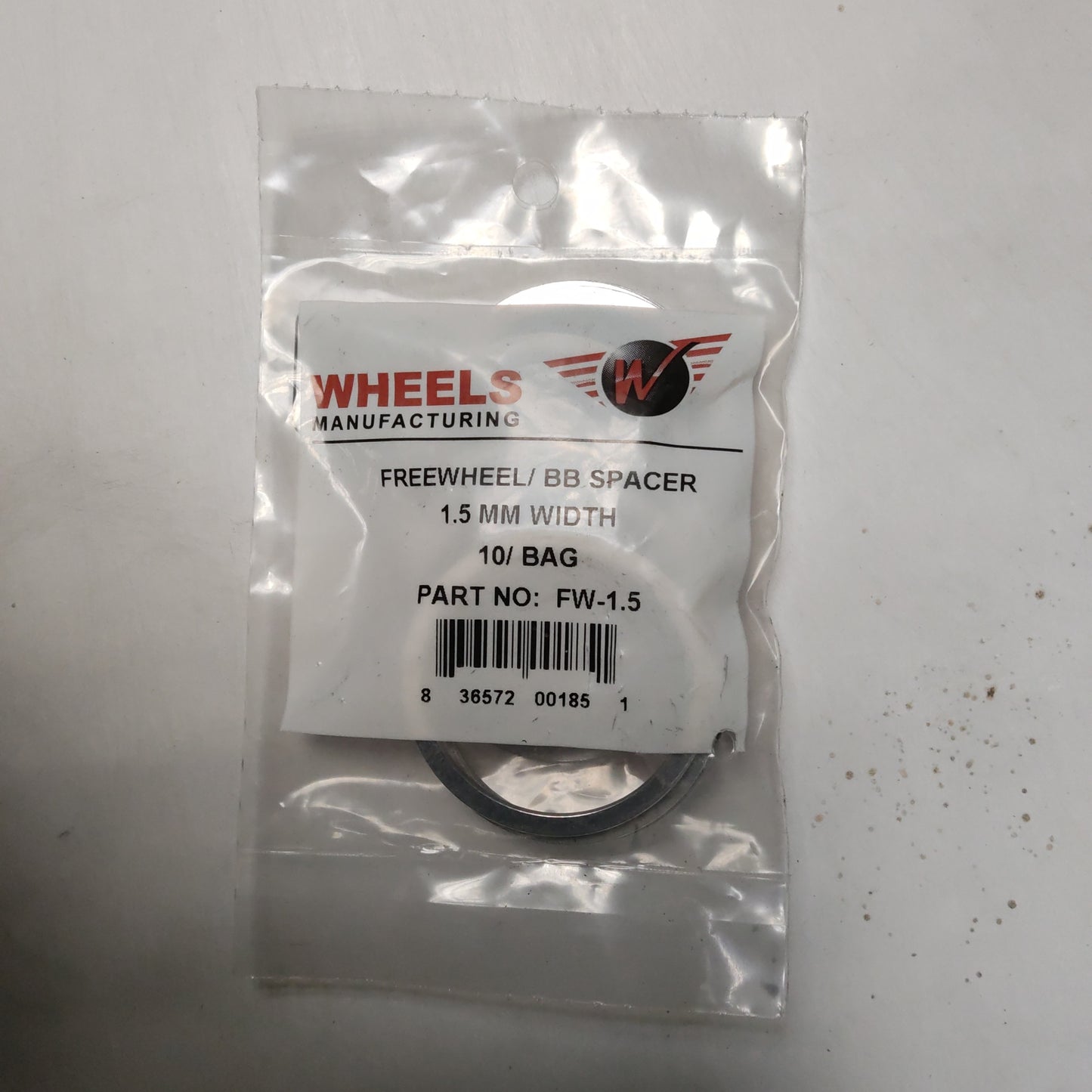 Wheels Mfg. Cassette/BB Spacer (1.5mm)