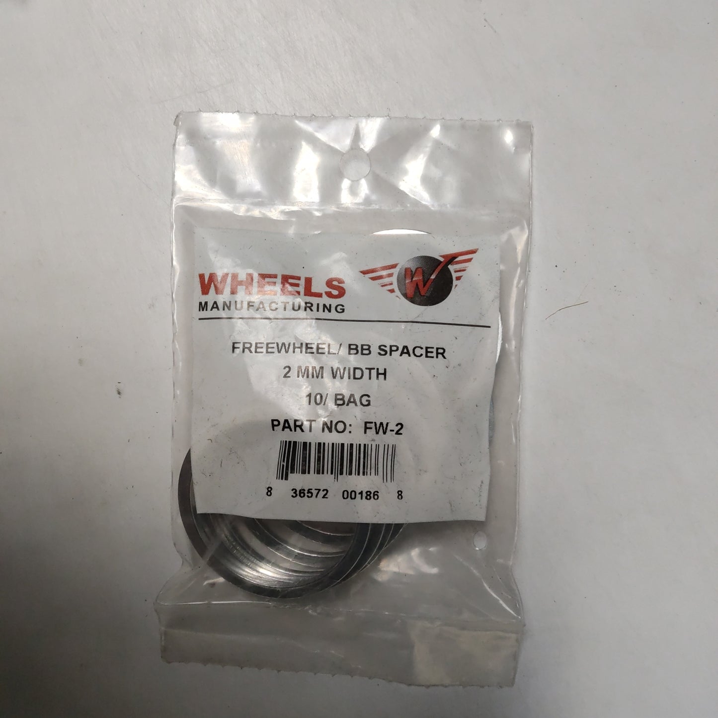 Wheels Mfg. Cassette/BB Spacer (2.0mm)