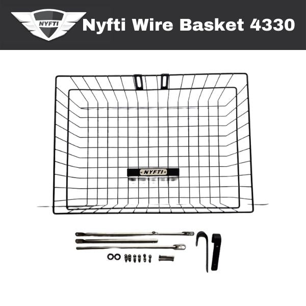 Nyfti Bicycles Front Rack - Wire Basket 4330 (Large)