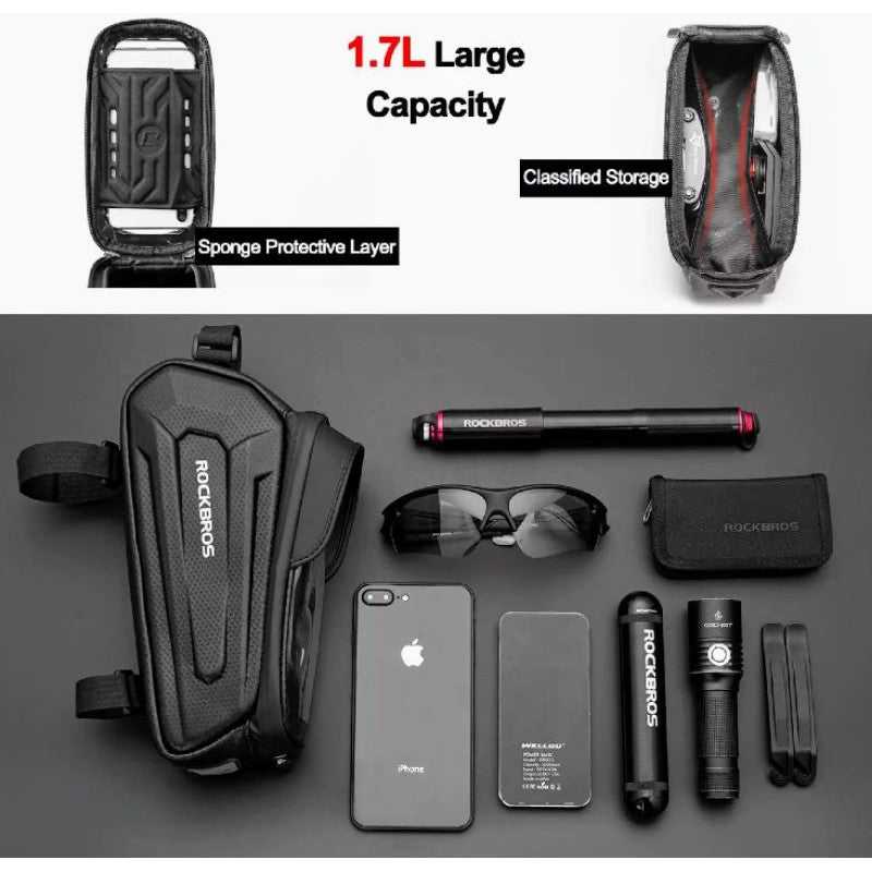 RockBros Hard Shell Top Tube Phone Bag
