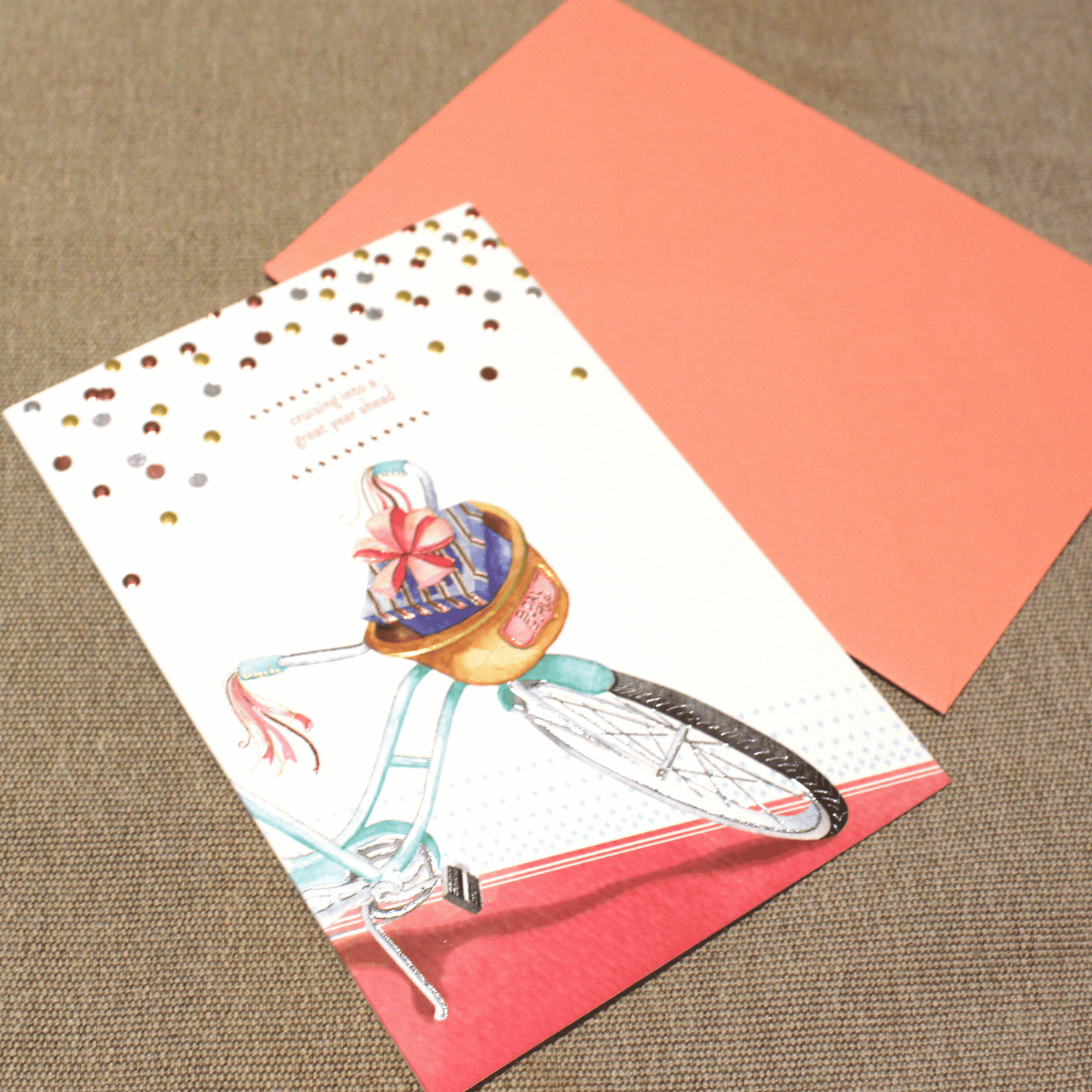 Bike w/ Basket Birthday Card