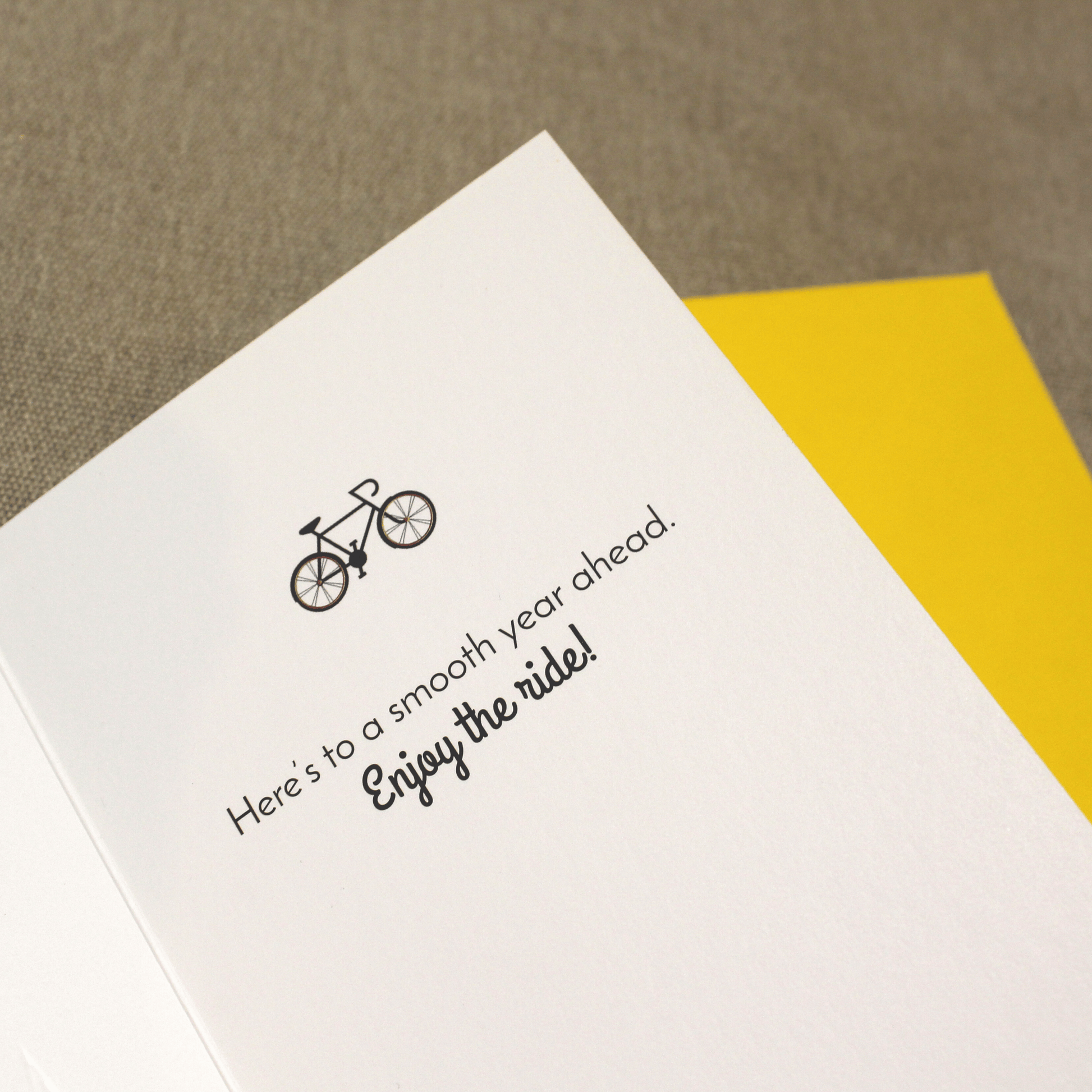Bike & Mountains Birthday Card