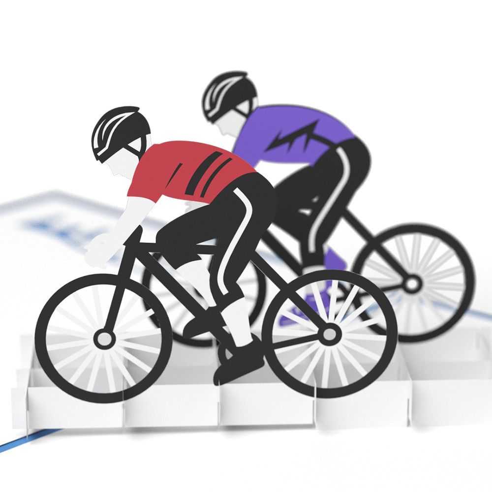 Pop-up Cyclist Card