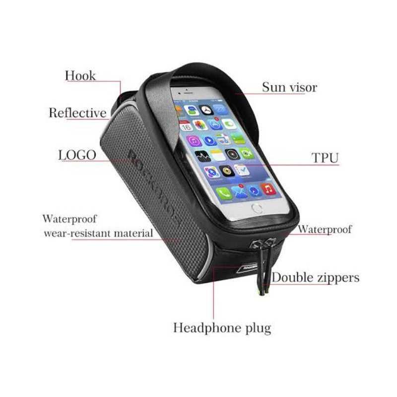 RockBros Top Tube Phone Bag - Skyline