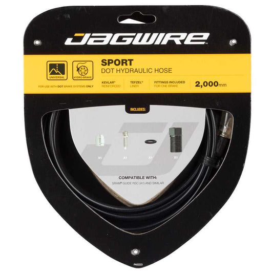 Jagwire Hydraulic Hose with Fittings (2m)- DOT Fluid (SRAM)
