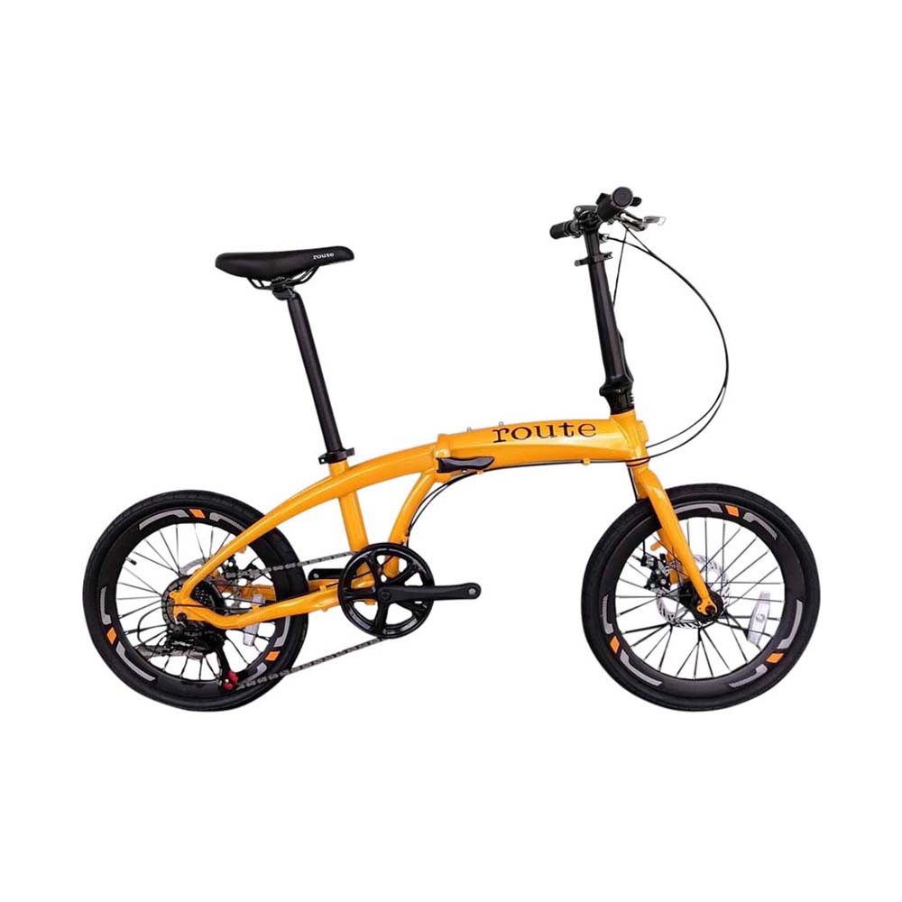 Route Folding Bike Yellow