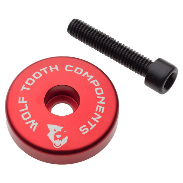 Wolf Tooth Ultralight Aluminum Stem Cap + Integrated 5mm Spacer