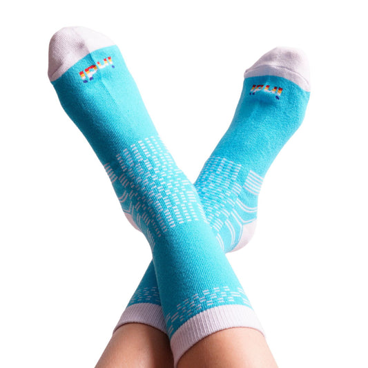 Binakul (Kusikus Light Blue)- INDI Heritage Socks (Adult)