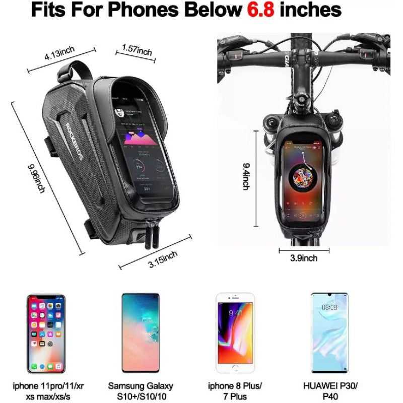 RockBros Hard Shell Top Tube Phone Bag