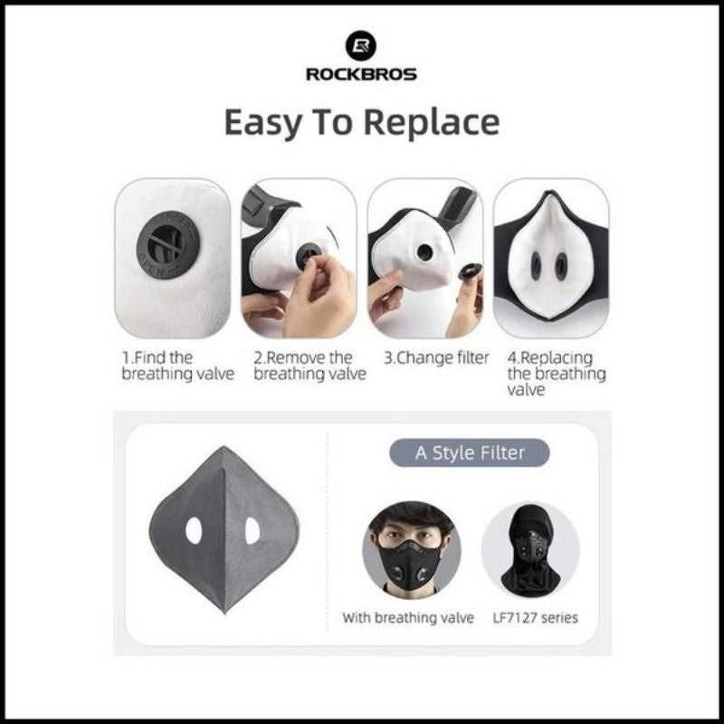RockBros KN95 Inner Mask Filter Refill with Valves