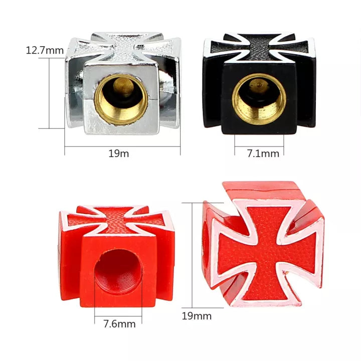 Attack Cross Valve Caps