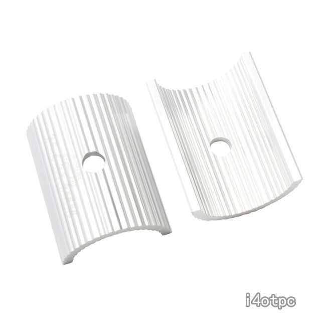 Silver Alloy Handlebar Shim: 25.4mm to 31.8mm Adaptor