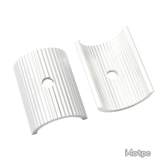 Silver Alloy Handlebar Shim: 25.4mm to 31.8mm Adaptor