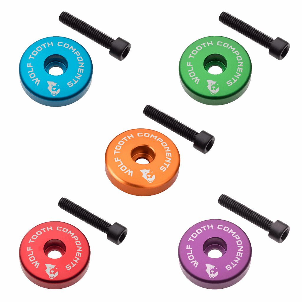 Wolf Tooth Ultralight Aluminum Stem Cap + Integrated 5mm Spacer