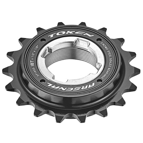 Token Shark Bite Single Speed Freewheel 16T with Four Spline Freewheel Tool