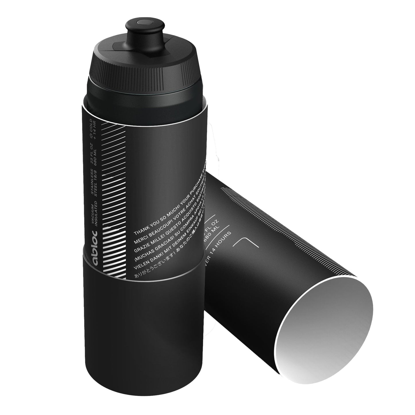 ABLOC Acier Double-Wall Vacuum Insulated Stainless Steel Bike Bottle