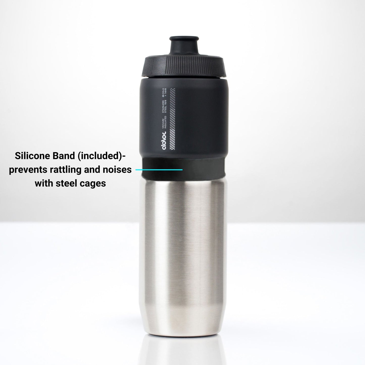 ABLOC Acier Double-Wall Vacuum Insulated Stainless Steel Bike Bottle