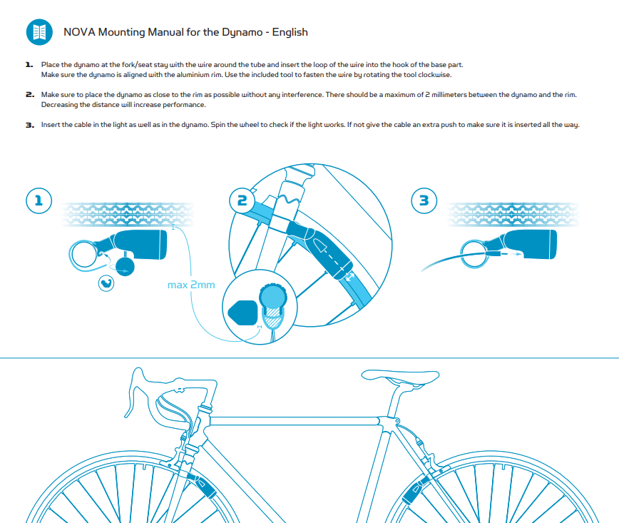 REELIGHT NOVA - Contactless Rim Dynamo with ReeMount