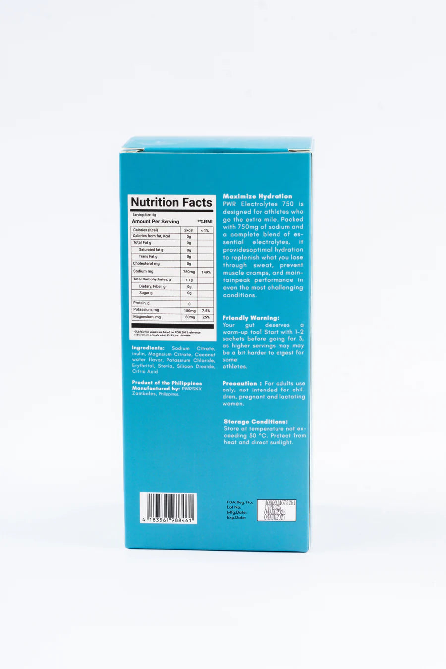 PWR Endurance Electrolytes 750 - Maximum Hydration - Coconut Water Flavor