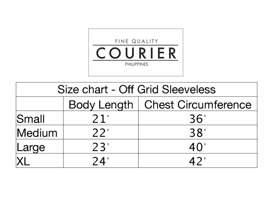 Courier PH OFF GRID Sleeveless Blouse