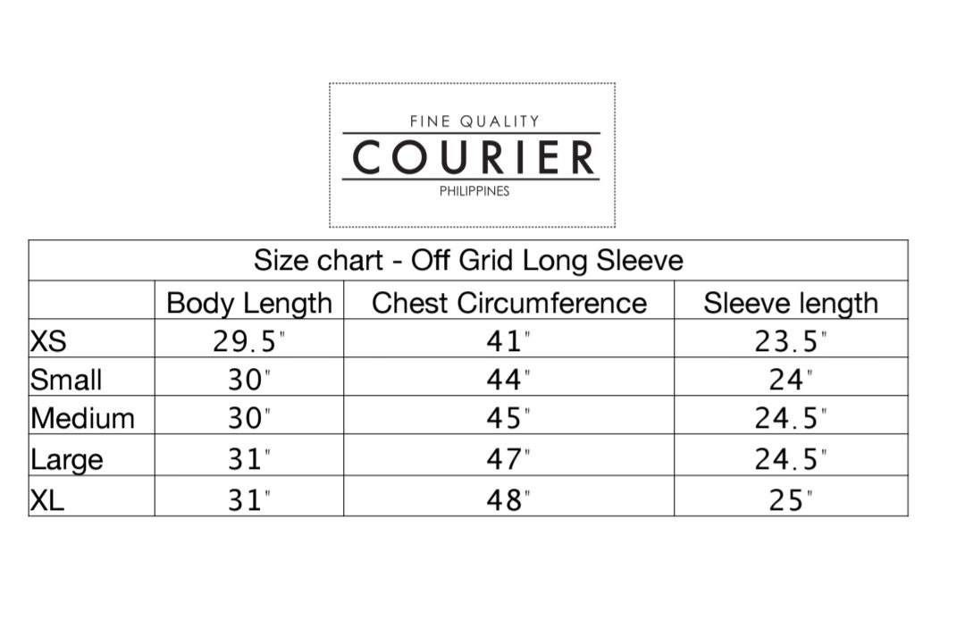 Courier PH OFF GRID Long Sleeved Polo