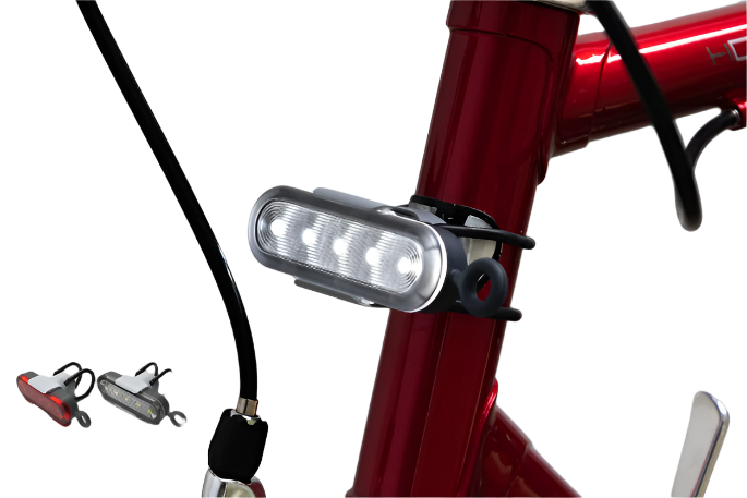 REELIGHT Stadium - Black - Rechargeable Bike Light Set