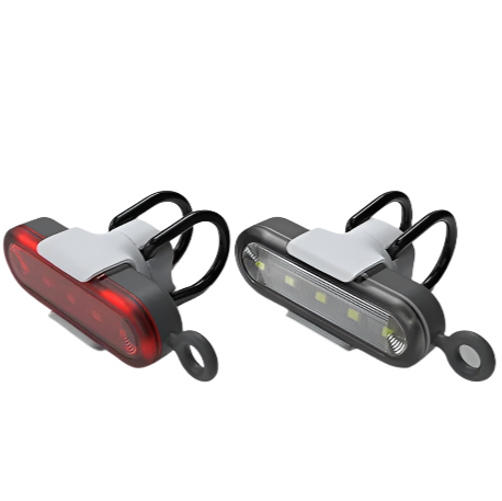 REELIGHT Stadium - Black - Rechargeable Bike Light Set