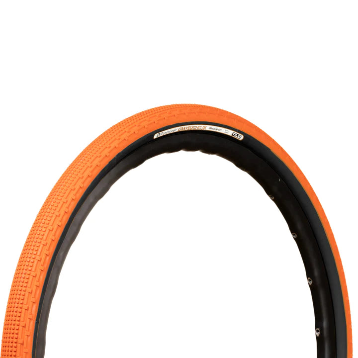 Turquoise/Sunset Orange Panaracer Gravelking SK Tires (Ltd Ed., Small Knobs, Gravel, Folding, Tubeless)